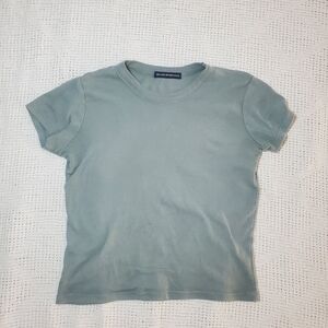 Brandy Melville Light Green Short Sleeve Tee